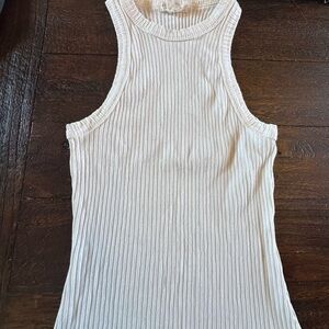 Billabong Ivory Ribbed Tank Top